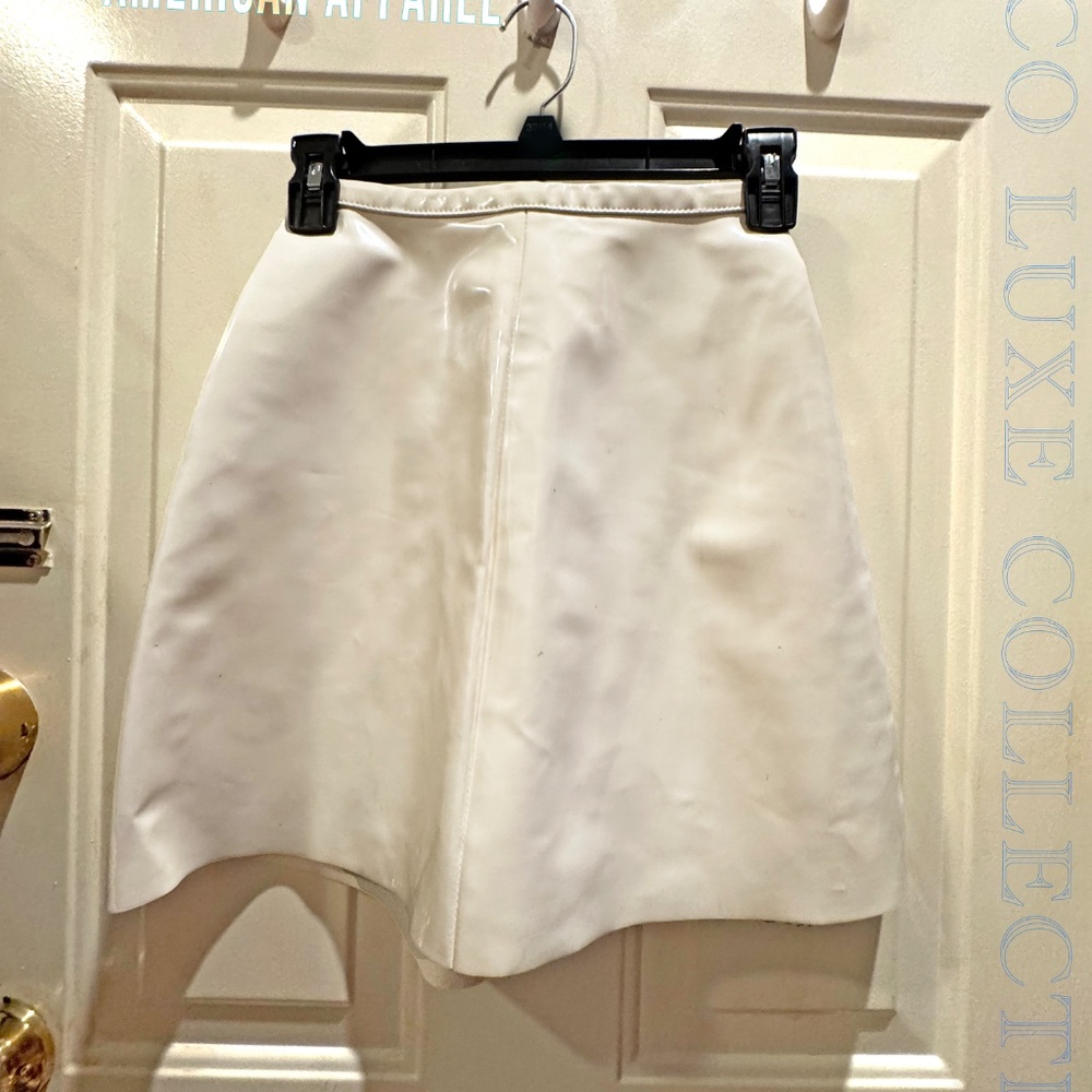 American Apparel Basic Instinct White Skater Pvc … - image 2